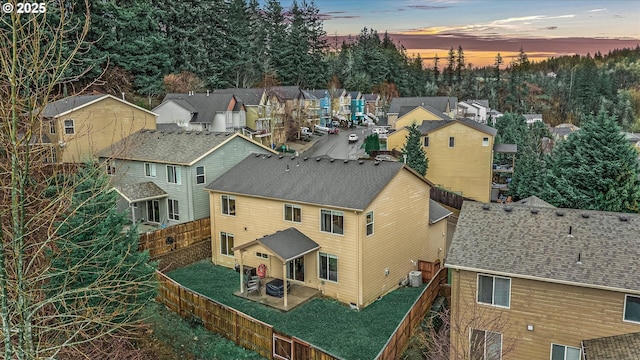 bird's eye view featuring a residential view