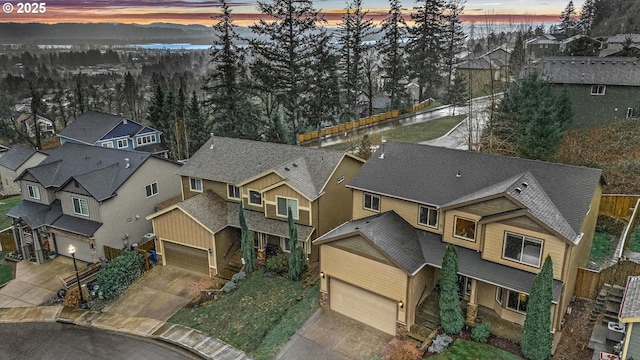 bird's eye view featuring a residential view