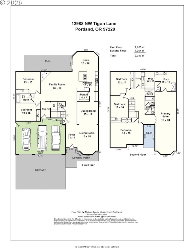 12988 NW Tigon Ln, Portland, OR 97229 - view of home floor plan