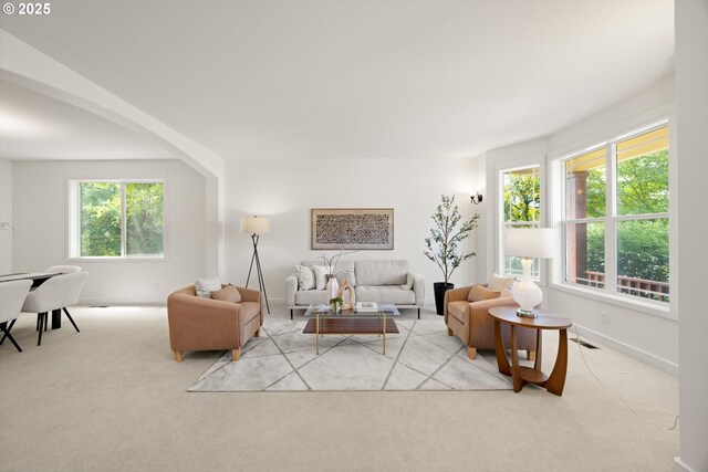12988 NW Tigon Ln, Portland, OR 97229 - living area with light colored carpet