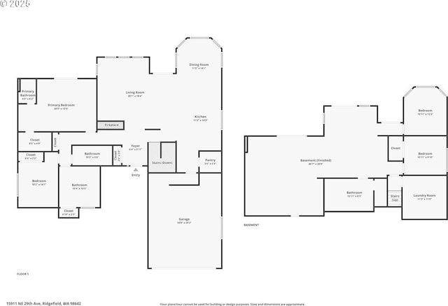 15911 NE 29th Ave, Ridgefield, WA 98642 - view of home floor plan