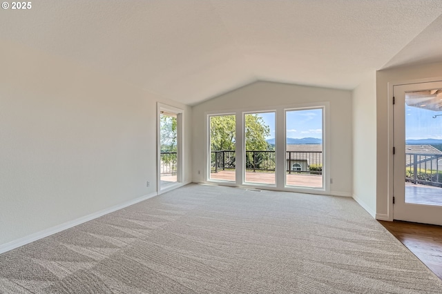 15911 NE 29th Ave, Ridgefield, WA 98642 - unfurnished living room featuring lofted ceiling and carpet