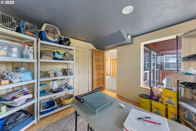 34700 Hill St, Pacific City, OR 97135 - office space with a textured ceiling and wood finished floors