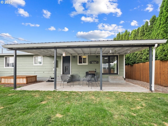 1408 25th St, La Grande, OR 97850 - back of property featuring a patio area