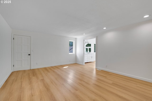 6195 Pear Tree Ln SE, Salem, OR 97317 - spare room featuring recessed lighting and light wood-style floors