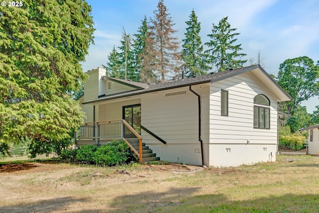 6195 Pear Tree Ln SE, Salem, OR 97317 - view of side of property with crawl space and a yard