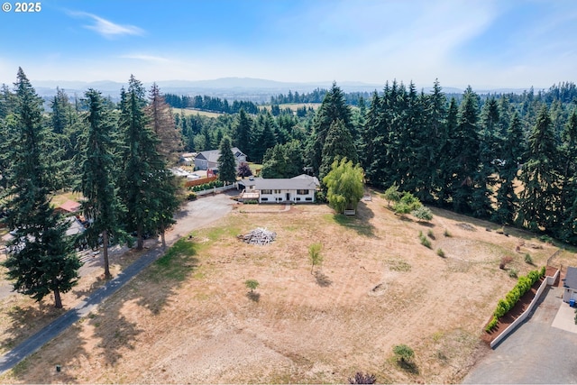 6195 Pear Tree Ln SE, Salem, OR 97317 - aerial view of property and surrounding area featuring mountains and a heavily wooded area