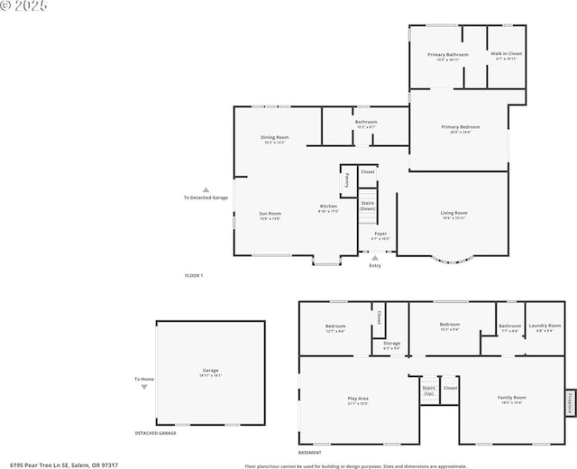 6195 Pear Tree Ln SE, Salem, OR 97317 - view of floor plan / room layout