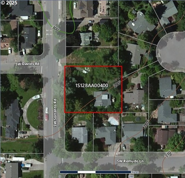 8270 SW Sorrento Rd, Beaverton, OR 97008 - aerial view of property's location