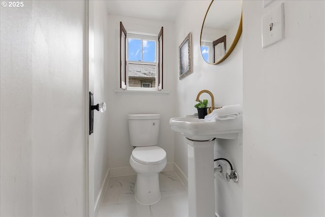 4004 N Montana Ave, Portland, OR 97227 - bathroom with toilet and marble look tile flooring