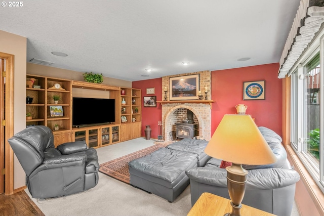 180 NE 29th Dr, Gresham, OR 97030 - living room with a wood stove