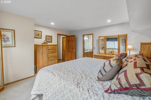 180 NE 29th Dr, Gresham, OR 97030 - bedroom with light colored carpet, recessed lighting, and baseboards