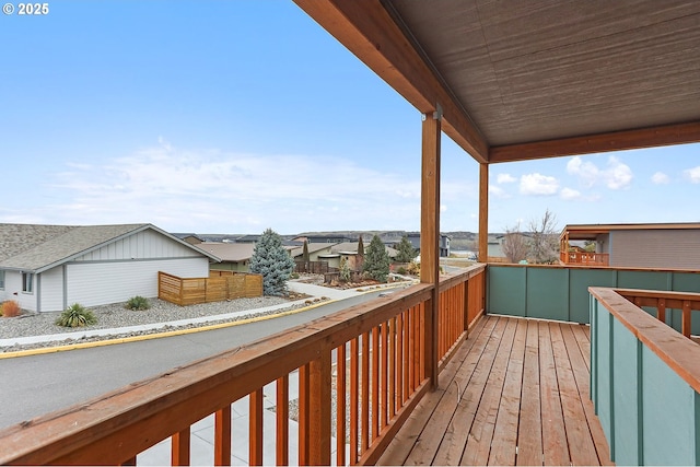 balcony featuring a residential view