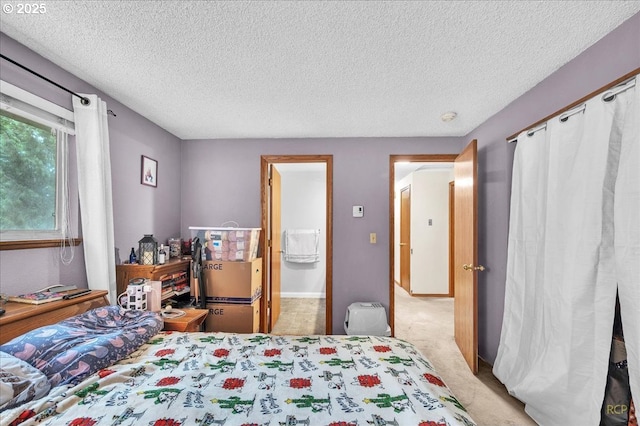 162 Monticello Dr, Longview, WA 98632 - bedroom featuring a textured ceiling and light colored carpet
