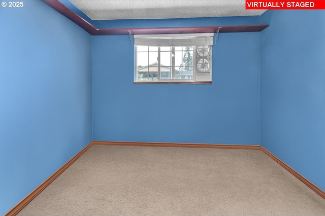 162 Monticello Dr, Longview, WA 98632 - carpeted empty room with a textured ceiling and baseboards