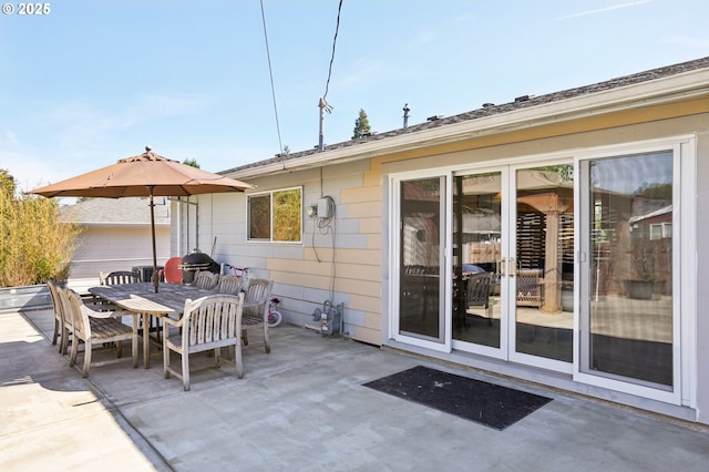 view of patio / terrace with outdoor dining space