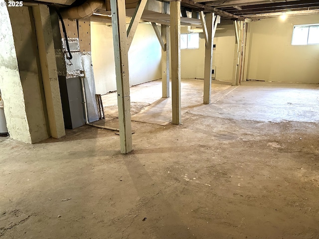 view of basement