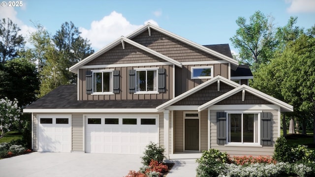 2609 S 7th Way, Ridgefield, WA 98642 - craftsman-style house with concrete driveway, an attached garage, and board and batten siding