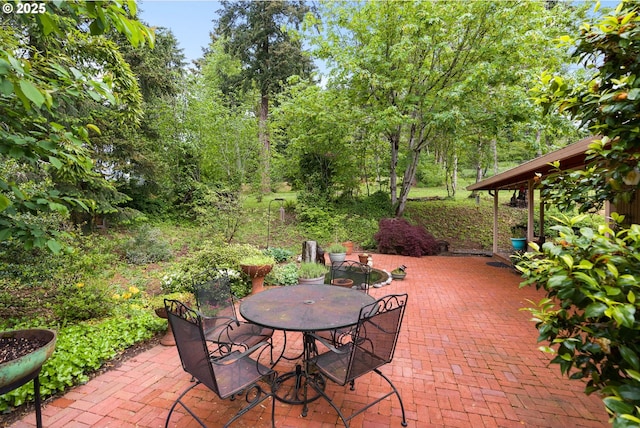 view of patio / terrace with outdoor dining space