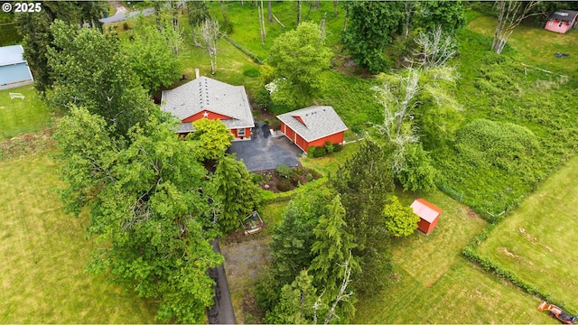 view from above of property