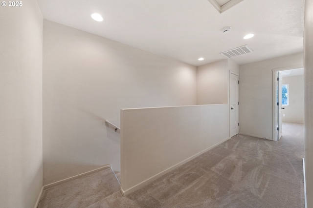 8512 NE 13th Pl, Vancouver, WA 98665 - hall featuring carpet floors, an upstairs landing, and recessed lighting
