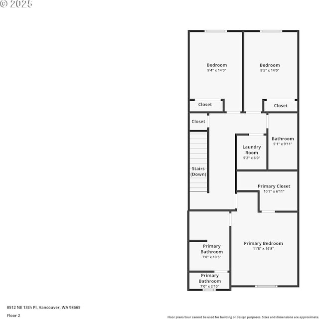 8512 NE 13th Pl, Vancouver, WA 98665 - view of room layout