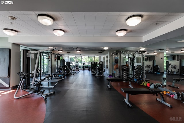 view of exercise room