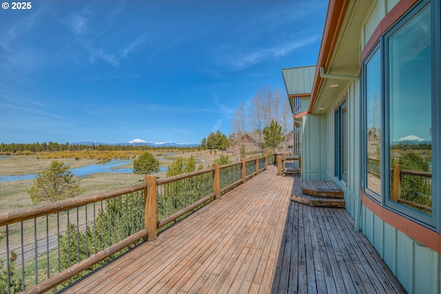 52995 Riverview Dr, La Pine, OR 97739 - deck with a mountain view