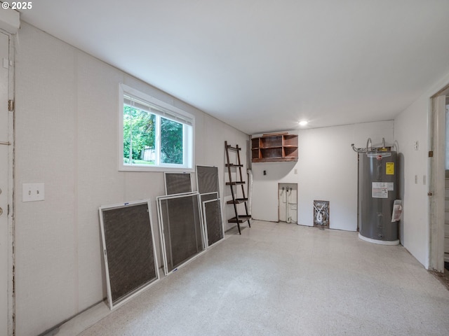 2625 Potter St, Eugene, OR 97405 - basement with electric water heater and recessed lighting