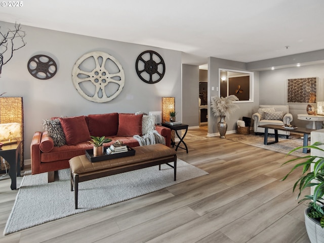 5535 E Evergreen Blvd Unit 7302, Vancouver, WA 98661 - living room with light wood-style floors and baseboards