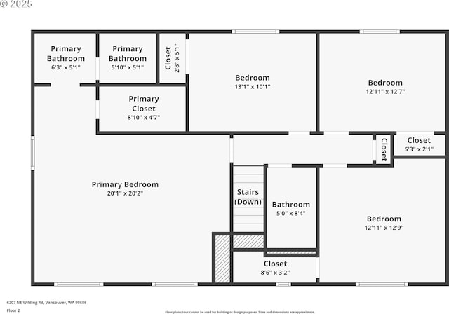 6307 NE Wilding Rd, Vancouver, WA 98686 - view of property floor plan