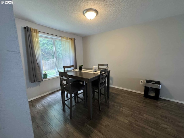 6307 NE Wilding Rd, Vancouver, WA 98686 - dining space featuring a textured ceiling and dark wood-type flooring