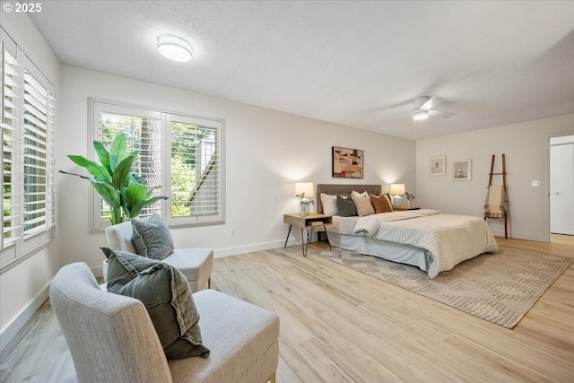 17221 SW Oakenshield Ct, Portland, OR 97224 - bedroom with light wood-type flooring and a textured ceiling