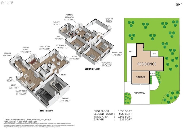 17221 SW Oakenshield Ct, Portland, OR 97224 - view of floor plan / room layout