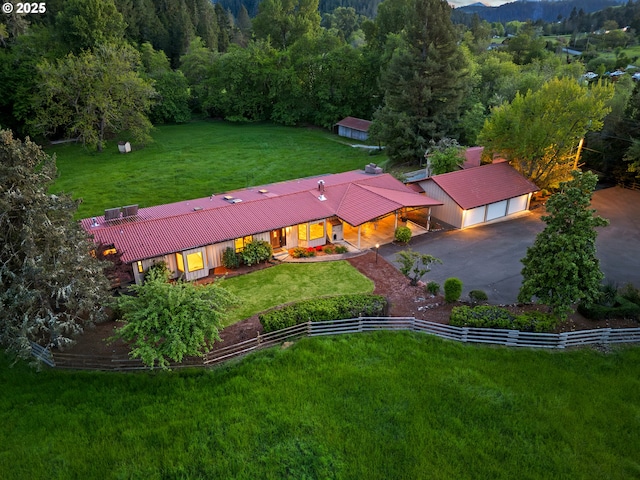 drone / aerial view