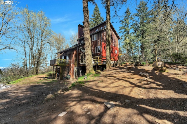 6596 River Rd, Salem, OR 97306 - back of house with a deck
