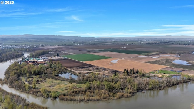 6596 River Rd, Salem, OR 97306 - birds eye view of property featuring a water and mountain view