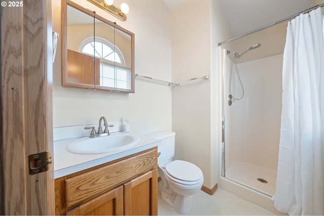 7501 NE 51st Way, Vancouver, WA 98662 - full bath featuring curtained shower, toilet, and vanity