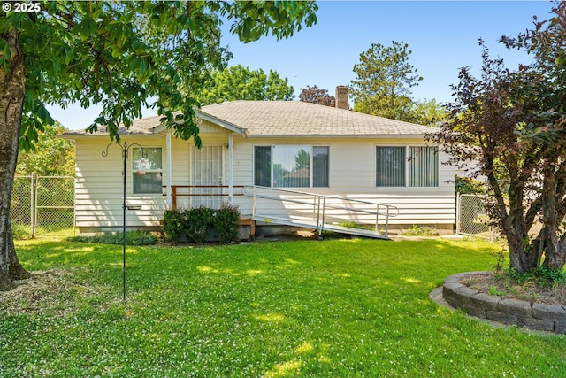 2386 Clear Vue Ln, Springfield, OR 97477 - view of front of house featuring a chimney and roof with shingles