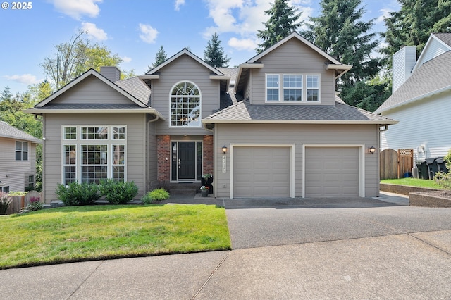 4710 SW Joshua St, Tualatin, OR 97062 - traditional home featuring asphalt driveway, a garage, and a shingled roof