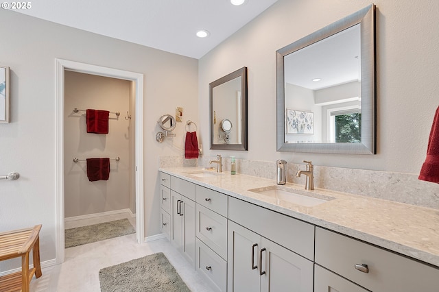 4710 SW Joshua St, Tualatin, OR 97062 - full bath featuring double vanity and recessed lighting
