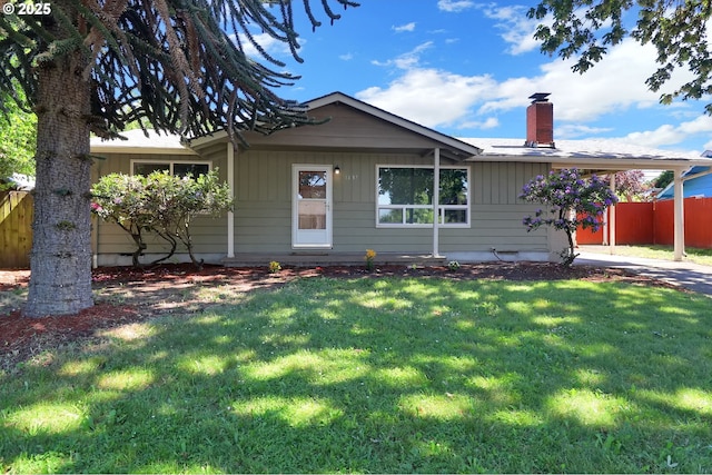 1437 Sequoia Ave, Springfield, OR 97477 - ranch-style house with a chimney