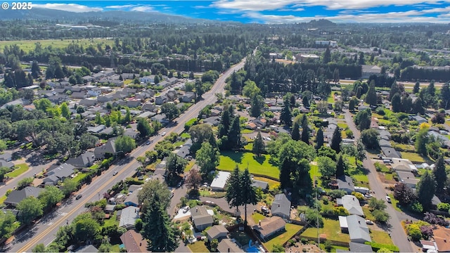 1437 Sequoia Ave, Springfield, OR 97477 - aerial overview of property's location featuring nearby suburban area and a forest