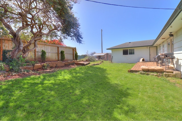94178 9th St, Gold Beach, OR 97444 - fenced backyard with a deck