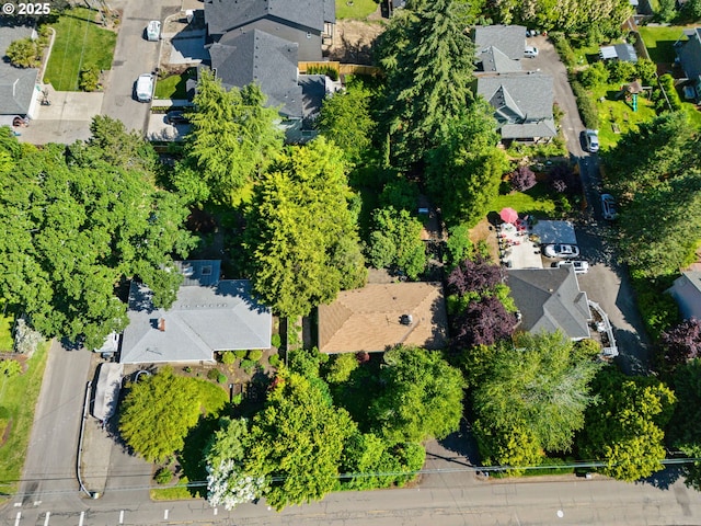 bird's eye view featuring a residential view