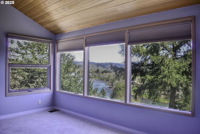 395 Rio Nes Ln, Roseburg, OR 97470 - carpeted spare room featuring lofted ceiling, healthy amount of natural light, and a water view