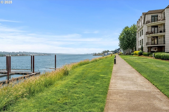 707 N Hayden Island Dr Unit 217, Portland, OR 97217 - water view featuring a boat dock