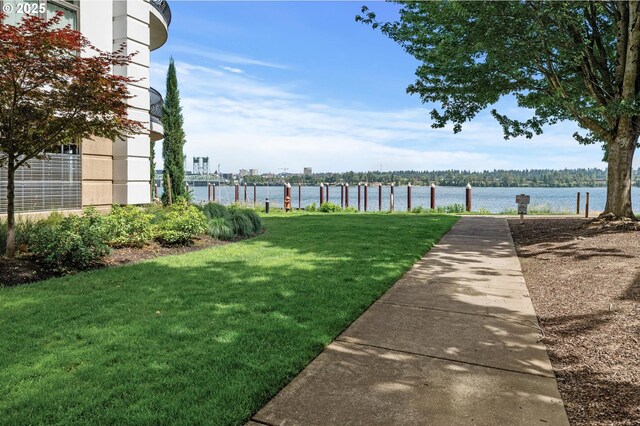 707 N Hayden Island Dr Unit 217, Portland, OR 97217 - view of grassy yard with a water view