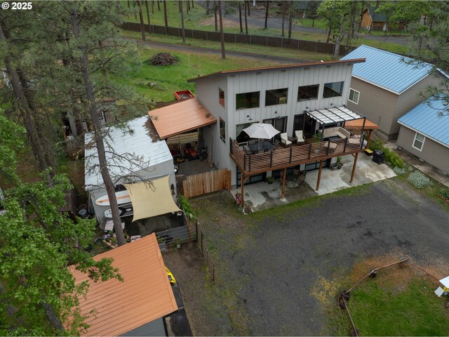 view of subject property