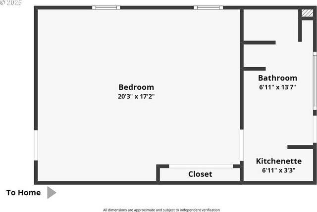 view of subject property